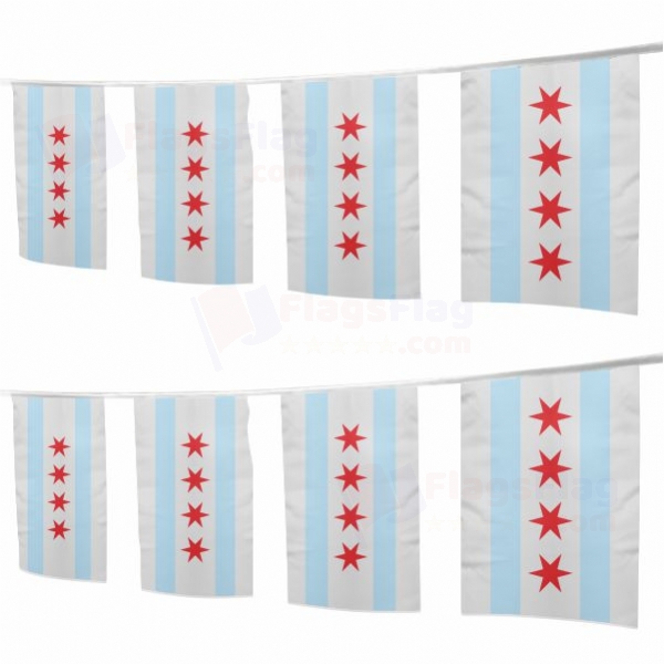 Chicago Square String Flags
