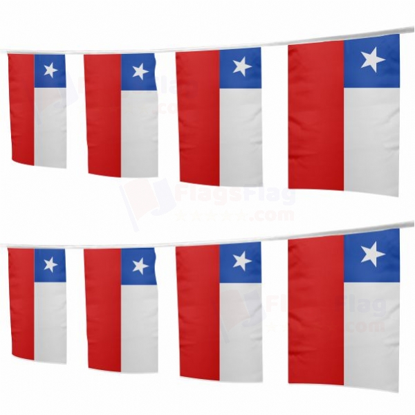 Chile Square String Flags
