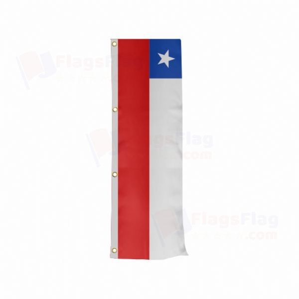 Chile Vertically Raised Flags