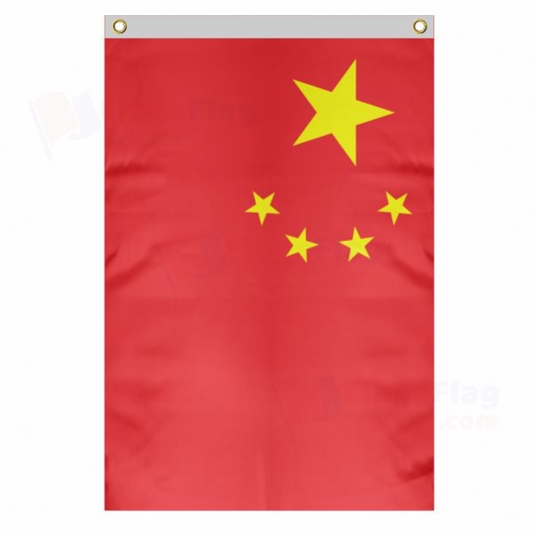 China Large Size Flag Hanging on Building