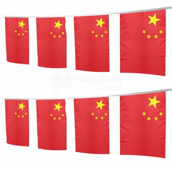 China Square String Flags