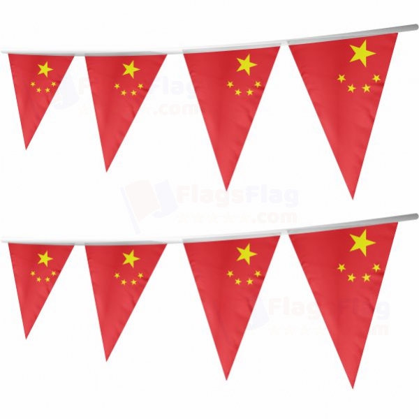 China Stringed Triangle Flag
