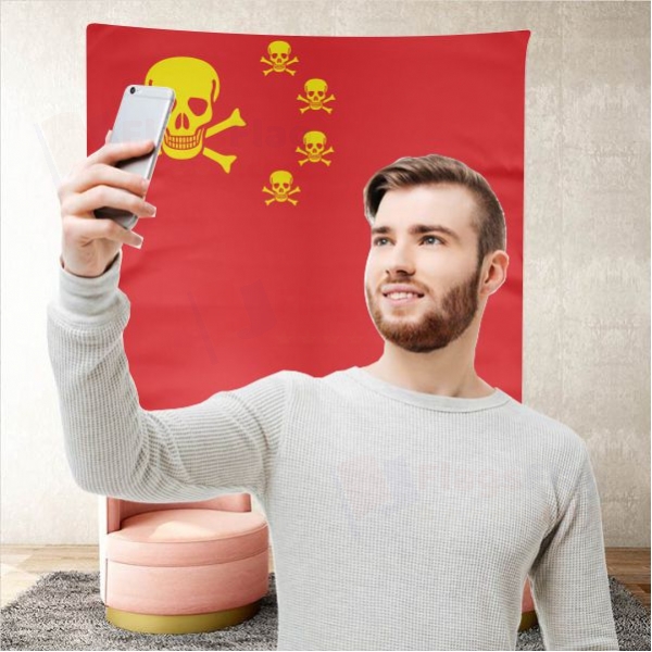 Chinese Pirate Background Selfie Shooting Landscapes