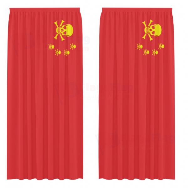 Chinese Pirate Digital Printed Curtains