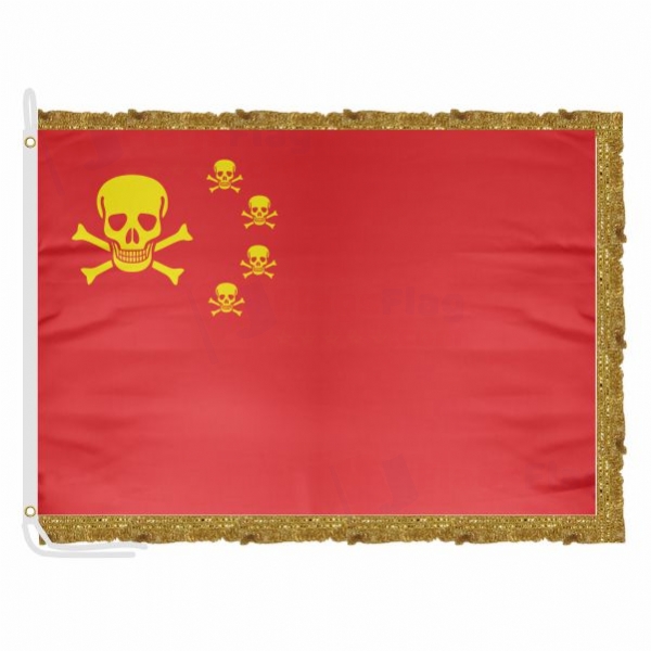 Chinese Pirate Satin Office Flag