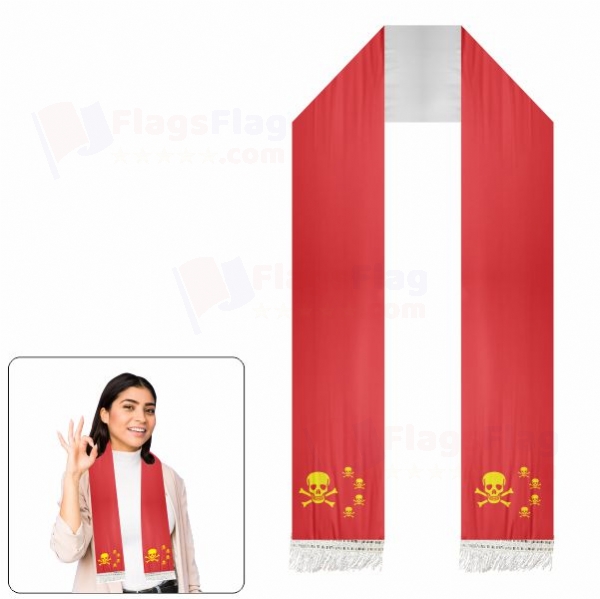 Chinese Pirate Scarf Digital Printing