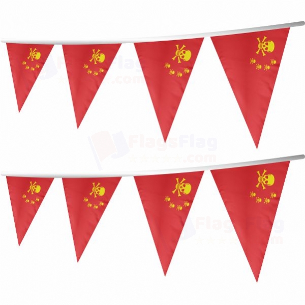 Chinese Pirate Stringed Triangle Flag