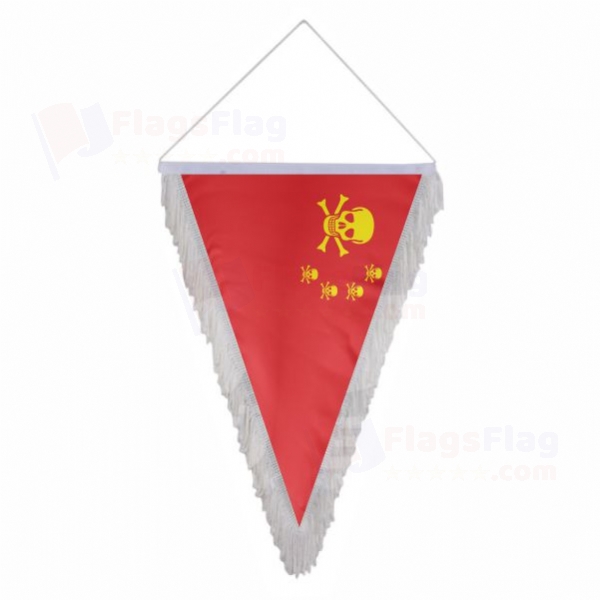 Chinese Pirate Triangle Fringed Streamers