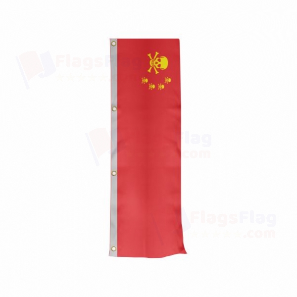 Chinese Pirate Vertically Raised Flags