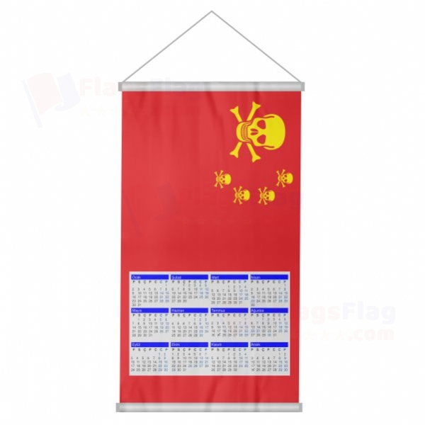 Chinese Pirate Woven Fabric Digital Printing Calendar