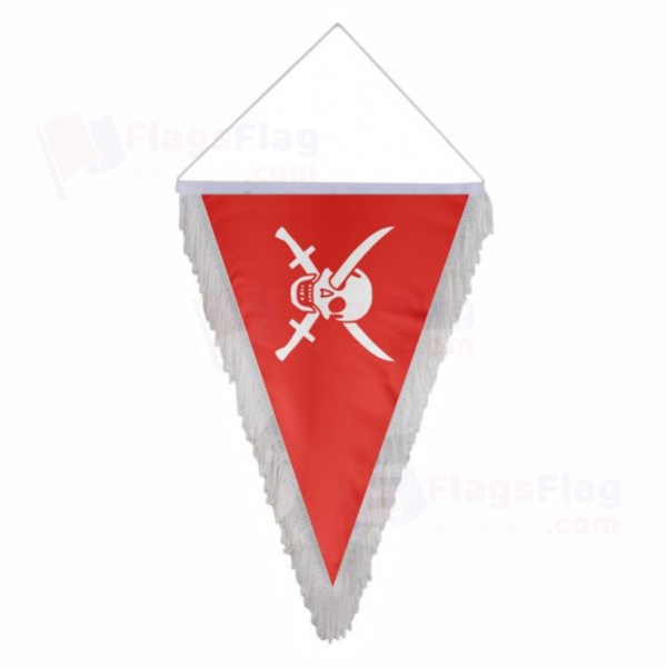 Ching Shih Jolly Roger Triangle Fringed Streamers