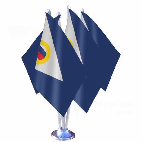 Chukotka Autonomous Okrug Quadruple Table Flag