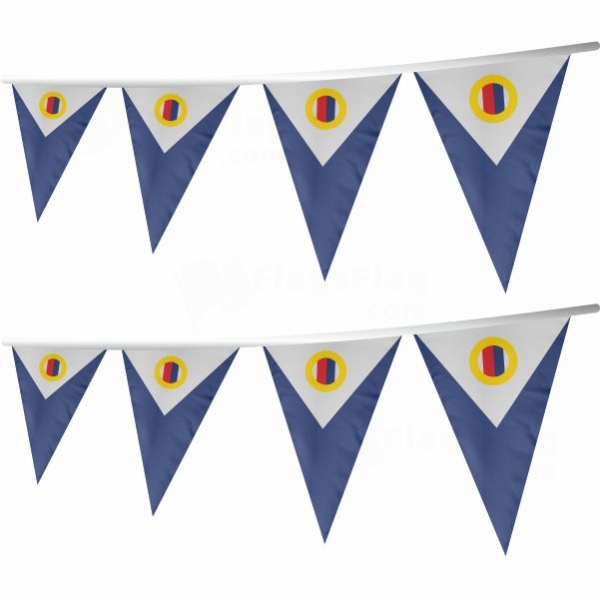 Chukotka Autonomous Okrug Stringed Triangle Flag