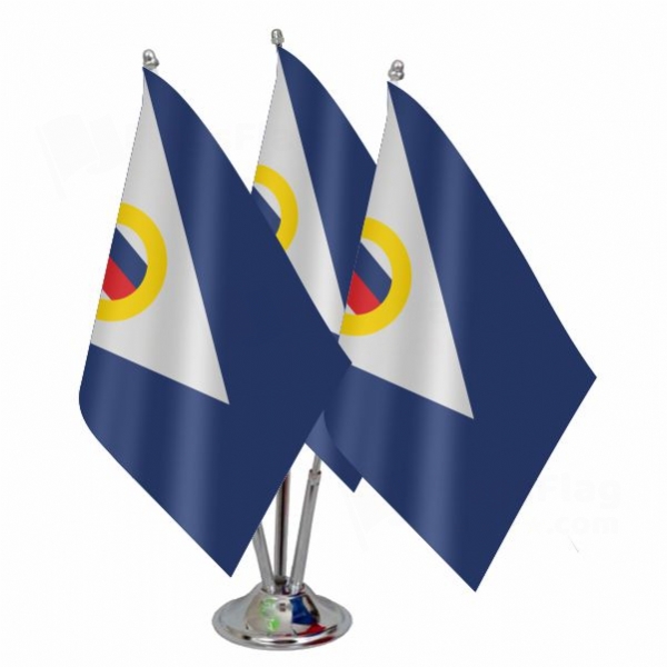 Chukotka Autonomous Okrug Triple Table Flag