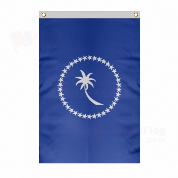 Chuuk Large Size Flag Hanging on Building