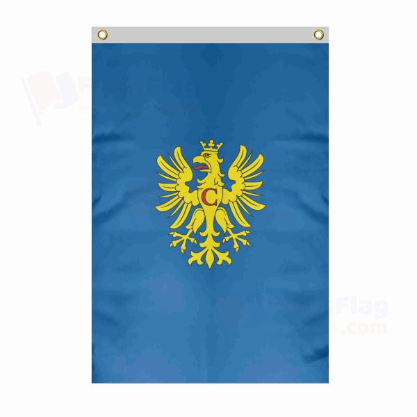 Cieszyn Large Size Flag Hanging on Building