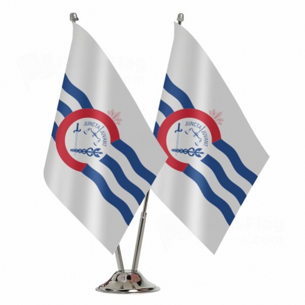 Cincinnati 2 Table Flags