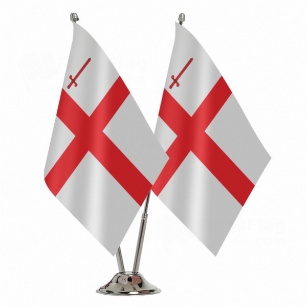City Of London 2 Table Flags