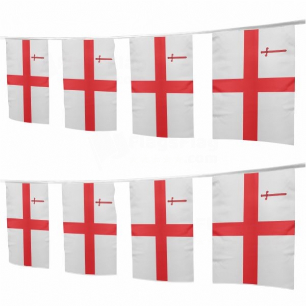 City Of London Square String Flags