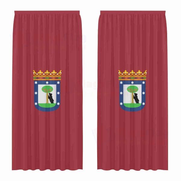 City Of Madrid Digital Printed Curtains