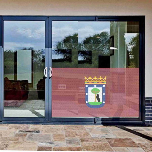 City Of Madrid Glass Film City Of Madrid One Way Vision Printing