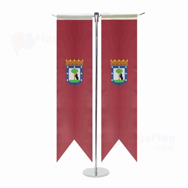 City Of Madrid T Table Flag