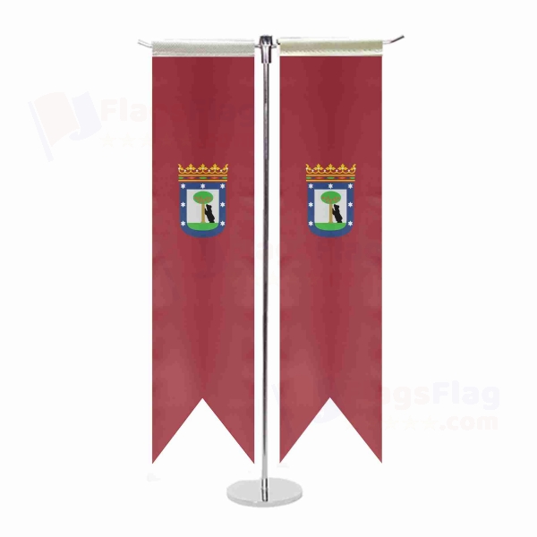 City Of Madrid T Table Flags