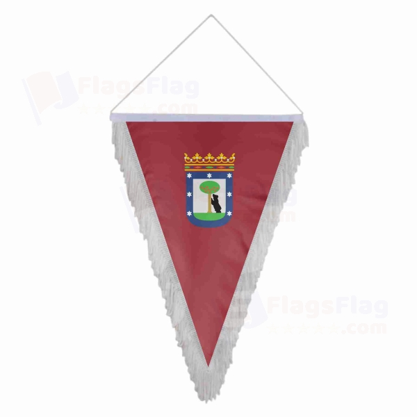 City Of Madrid Triangle Fringed Streamers