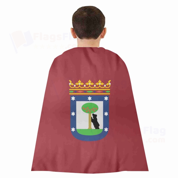 City Of Madrid Woven Fabric Cloak Digital Printing
