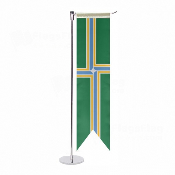 City Of Portland L Table Flag