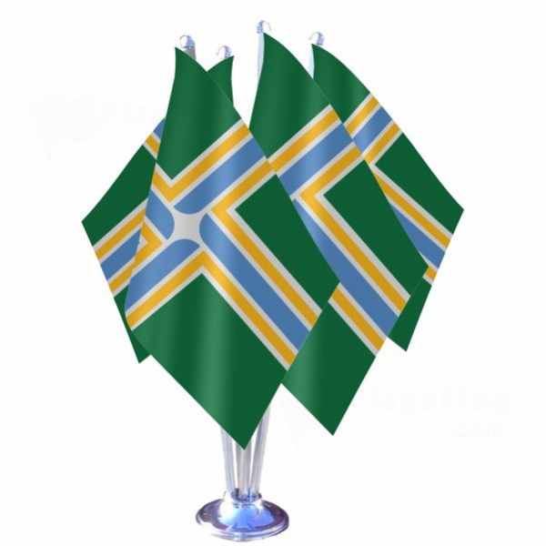 City Of Portland Quadruple Table Flag