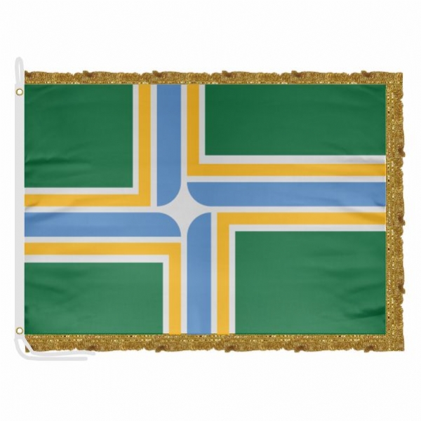City Of Portland Satin Office Flag