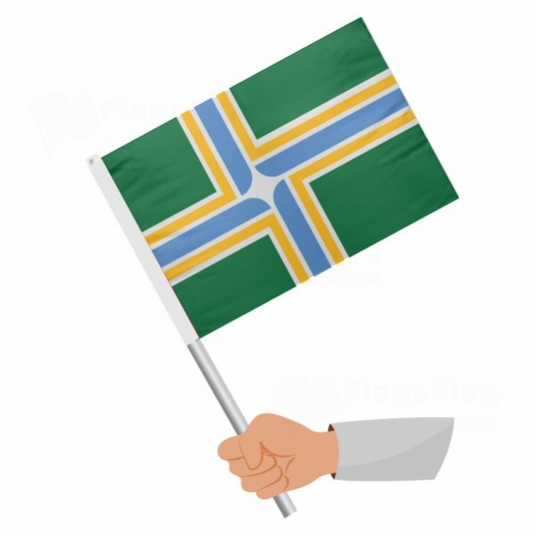 City Of Portland Stick Flag