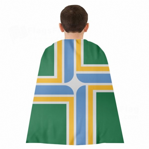 City Of Portland Woven Fabric Cloak Digital Printing