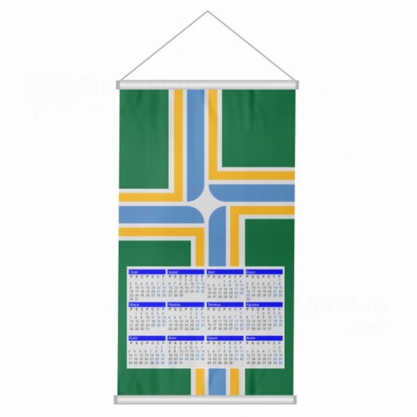 City Of Portland Woven Fabric Digital Printing Calendar