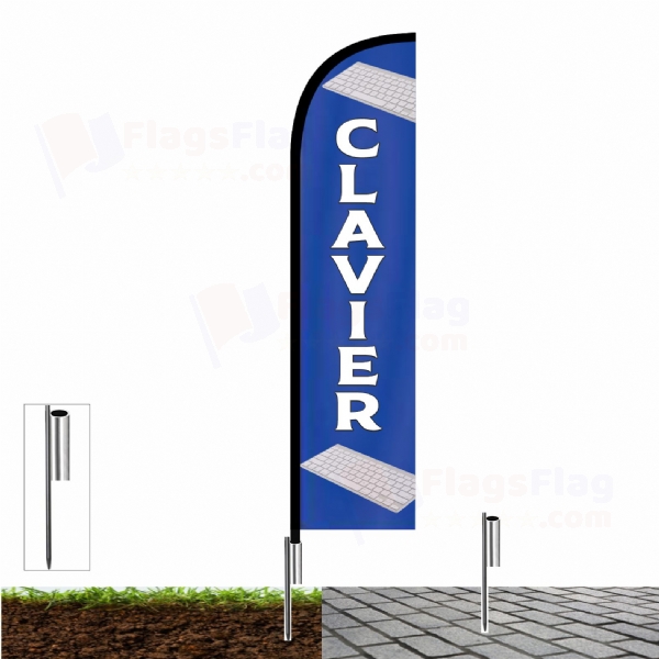 Clavier Beach Flag and Sail Flag