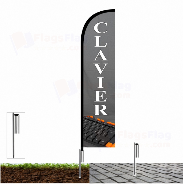 Clavier Fishing Rod Flag