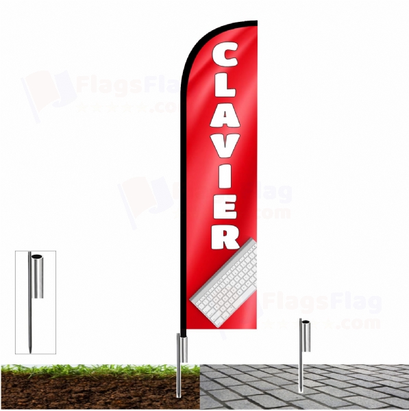 Clavier Road Flags