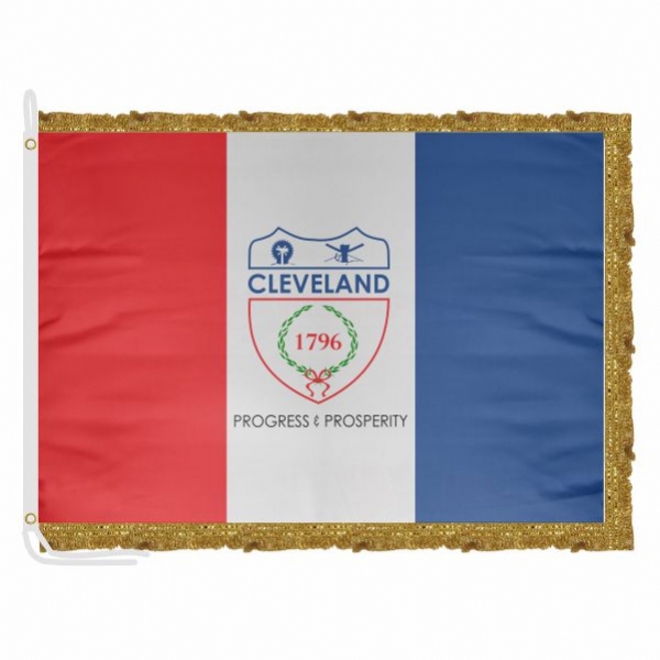 Cleveland Satin Office Flag
