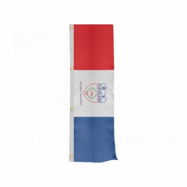 Cleveland Vertically Raised Flags