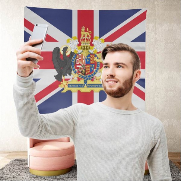 Coat Of Arms Of England Background Selfie Shooting Landscapes