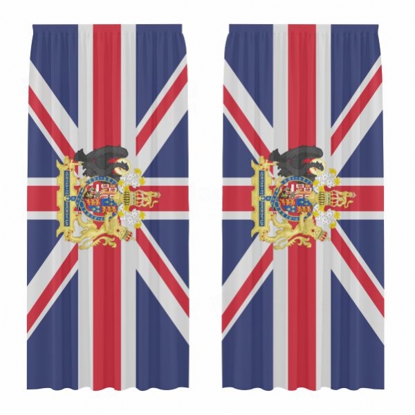 Coat Of Arms Of England Digital Printed Curtains