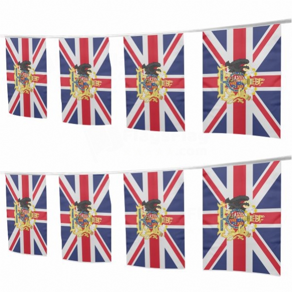 Coat Of Arms Of England Square String Flags