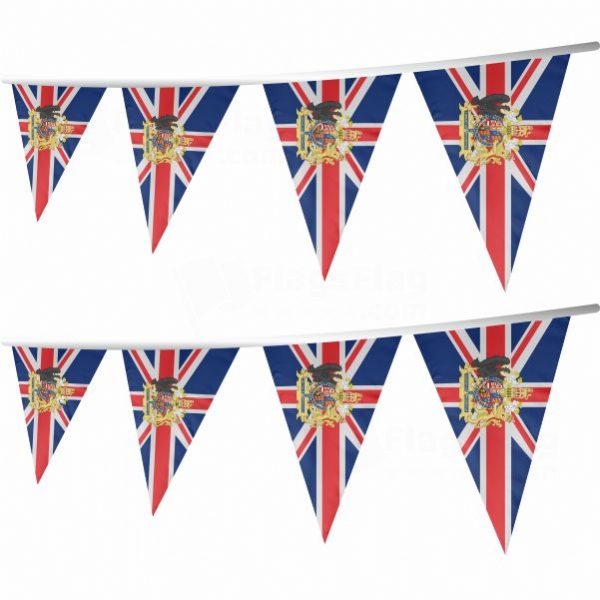 Coat Of Arms Of England Stringed Triangle Flag