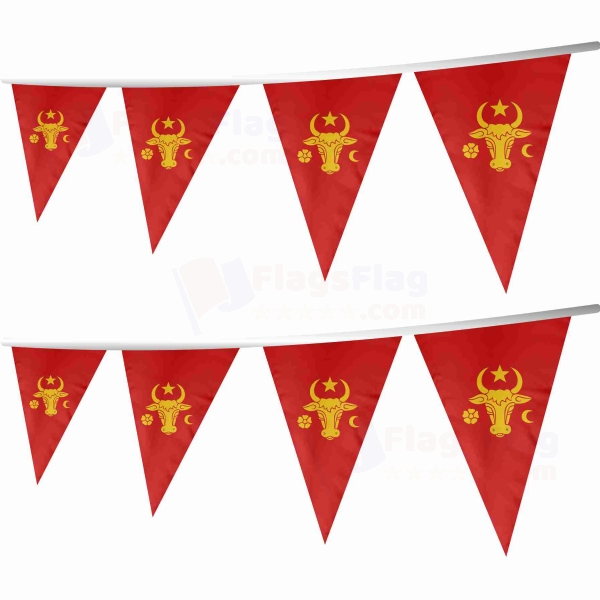 Coat Of Arms Of Moldavia Stringed Triangle Flag