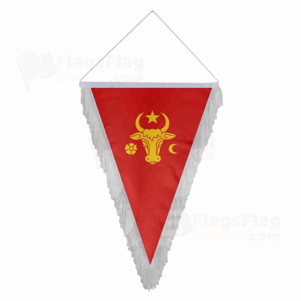 Coat Of Arms Of Moldavia Triangle Fringed Streamers