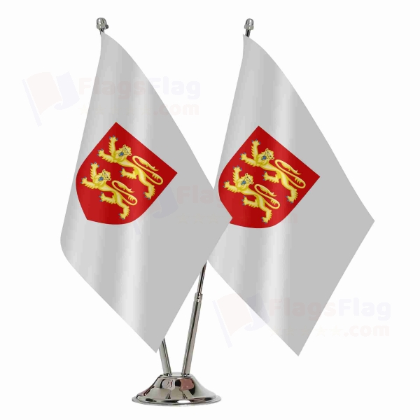 Coat Of Arms Of Normandy Binary Table Flag