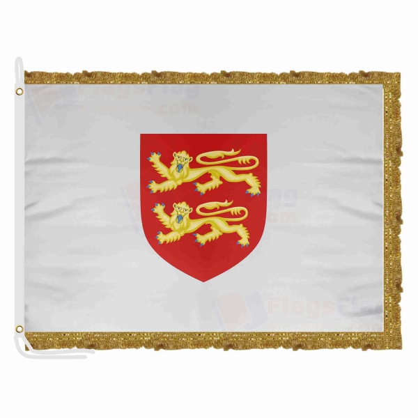 Coat Of Arms Of Normandy Satin Office Flag