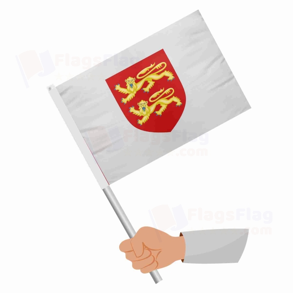 Coat Of Arms Of Normandy Stick Flag