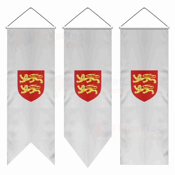 Coat Of Arms Of Normandy Swallowtail Flags